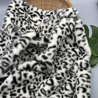 Prix moins cher tissu imprimé animal fausse fourrure Vêtements Textiles de maison Jouets