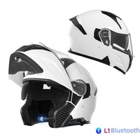 SOMAN SM965 Nuovo Casco Moto Unisex Aperto con Doppia Visiera e Telecamera Integrata, Certificato ABS DOT ECE