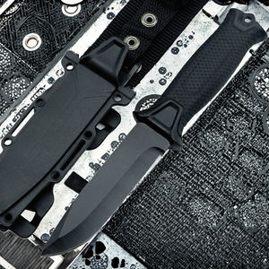 Cuchillo de Hoja Fija de Acero Inoxidable GACI Survival Tactic con Funda de Goma para Caza, Camping, OEM, Personalizable, 1 Año de Garantía - Product Image 3