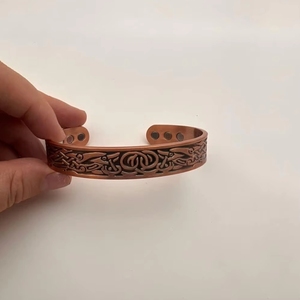 Pulsera Magnética para Hombre y Mujer, 99.9% Plata Pura Sólida, con 6 Imanes Potentes, Ajustable, Caja de Regalo para Padre, Esposo, Novio - Product Image 5