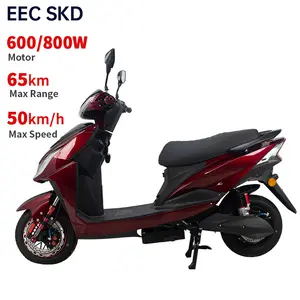 CEE CKD 600W/800W 40-50 km/h velocidade 45-65km alcance elétrico ciclomotor importação 10 polegadas scooters elétricos da China
