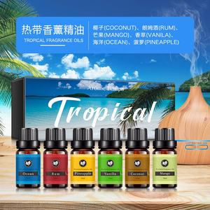Kanho <span class=keywords><strong>Rhum</strong></span> tropical à la noix de coco, mangue, <span class=keywords><strong>vanille</strong></span>, ananas d'océan, huile essentielle diffusante, coffret cadeau de 6 bouteilles - Product Image 2