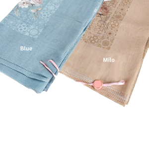 Hijab en tissu de qualité supérieure série Nara écharpe en coton faite à la main pour les femmes musulmanes respirant 10 couleurs élégantes et avant-gardistes pour les femmes - Product Image 3