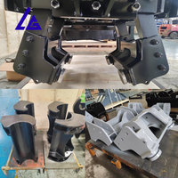 Pileuse hydraulique compacte à prise latérale pour pieux et palplanches, idéale pour les chantiers urbains restreints