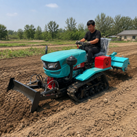 Mini tracteur chenillé Euro 5 EPA 25 CV 35 CV avec moteur diesel, petit tracteur agricole multifonctionnel