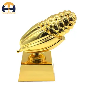 Fabricante chinês Logotipo Personalizado Gana Cacau Award Modelo De Milho Best Crop Metal Award Troféu