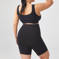 Shorty gainant respirant effet lifting fessier, écologique, grande taille, maintien moyen, en Nylon Spandex, pour le modelage de la taille