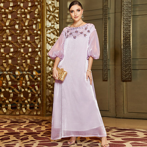 sachin and babi light blue dress Ruched Buckle Butterfly Sleeves Dress Light Purple Women Casual Dresse –  Elegant Fashion Styles main image 1
