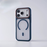 Coque de téléphone magnétique transparente antichoc avec protection d'objectif anti-jaunissement pour iPhone 18 Pro Max 17 Pro