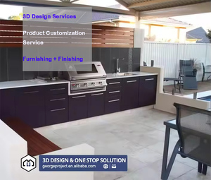 Villa Armadio <span class=keywords><strong>da</strong></span> cucina <span class=keywords><strong>Design</strong></span> Wowaterproof mobili <span class=keywords><strong>da</strong></span> cucina in legno moderni mobili <span class=keywords><strong>da</strong></span> cucina <span class=keywords><strong>da</strong></span> <span class=keywords><strong>esterno</strong></span> e accessori - Product Image 3