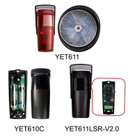 Sensor Fotoeléctrico Infrarrojo Inalámbrico de 12V 24V, Tipo Batería/Reflejante/Láser, para Puertas, Ventanas y Abridores de Portones Correderos