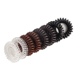 Fabric Wrapped Colors Korean Hot Fashion Elastic Hair bands Solid Color Ponytail Hair Holder Telephone Cord Hair Tie