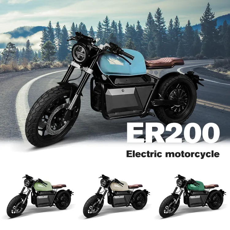 ER200 EEC Assurance qualité batterie au lithium unique tout-terrain 6000W 8000W moteur à courant continu sans balais moto électrique pour adultes