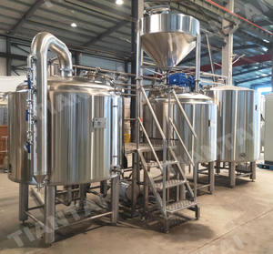 Piccola Birreria da 1000L con Controllo PLC e Serbatoio a Pressione in Acciaio Inox per Produzione di Alcolici - Product Image 3