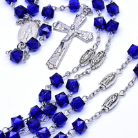 Vente chaude Chapelet Collier En Plastique Chapelet Perle Style Croix Collier Catholique Chrétien Religieux Cadeau