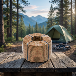 Cuerda de Algodón Natural Premium para Acampar, Color Camel, Ecológica y Biodegradable, para Instalación de Tiendas de Campaña, Manualidades al Aire Libre y Uso en Campamentos - Product Image 1