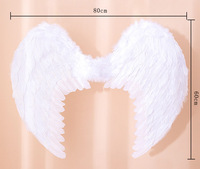 Ailes d'ange, ailes de démon, ailes en plumes pour Halloween, Noël, carnaval, cosplay, accessoires de scène de mariage, cadeau pour enfants, fournitures de fête