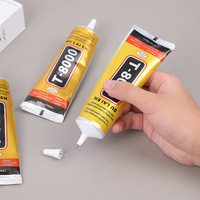 Colle Métallique Flexible Anti-Vibration Étanche T-8000 pour Écrans de Téléphone, Adhésif de Fixation de Cadre, Scellant de Bordure, Magie de la Gravité