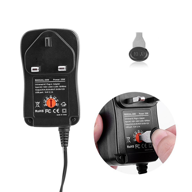 CE FCC ROHS Certified Universal 30W Plug-In Wall Charger Adaptor AC USB New Condition Brand Power Supply Adapter OTP Protection