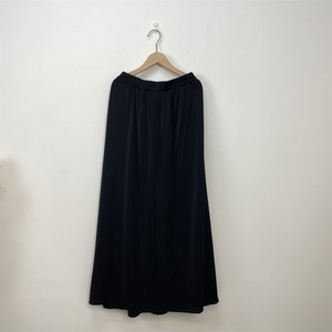 2194# Solid Color Modest Wear Simple Loose <b>Skirt</b> With <b>Elasticated</b> Waist for Muslim Women - Product Image 6