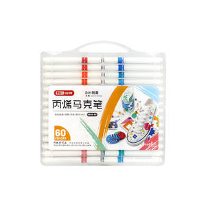 Marcadores Triangulares Creativos DIY al por Mayor, Resistentes al Agua y de Secado Rápido, 60 Colores, 0.5mm, para Papel, Niños, Plástico, 14.5cm - Product Image 5