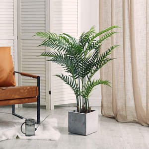 Fabbrica della cina PVC artificiale palma finto Bonsai piante per la decorazione del supermercato e del giardino di casa - Product Image 6