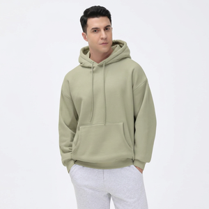 เสื้อฮู้ดดี้ผู้ชายผ้าฝ้าย 100% ผลิตจากโรงงานโดยตรง รับทำโลโก้ตามสั่ง เสื้อผ้าสตรีทแวร์สำหรับฤดูหนาว - Product Image 1
