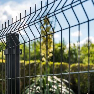 Prix d'usine Panneau de clôture en treillis soudé 3D courbé, revêtu par poudrage, avec mailles de 50x200mm, <span class=keywords><strong>pour</strong></span> jardin, avec pliage en V 3D - Product Image 5