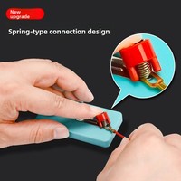 Accessoires d'équipement d'expérimentation électrique pour le collège : interrupteur unipolaire double-throw, support de lampe, résistance petite