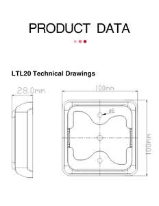 Feu arrière à LED 25, certifié ECE DOT, LTL01WB/WC, 12V/24V, universel, pour camion, remorque, fourgon - Product Image 3