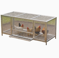 Grand enclos à volailles en grillage crypté anti-loutre pour poulets et pigeons, utilisation intérieure et extérieure, élevage en arrière-cour