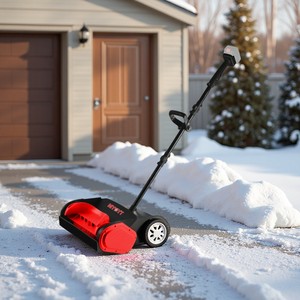 MYOYT <span class=keywords><strong>Pelle</strong></span> à neige <span class=keywords><strong>électrique</strong></span> portable à moteur <span class=keywords><strong>sans</strong></span> balais, batterie au lithium DC 20V, nettoyeur de neige <span class=keywords><strong>sans</strong></span> <span class=keywords><strong>fil</strong></span> - Product Image 2