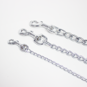 Correa para Perro <span class=keywords><strong>Pitbull</strong></span> de Cadena de Hierro Resistente para Exteriores, Diseño Clásico, con Clip, para Perros Pequeños y Grandes - Product Image 3