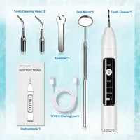 Nouveau Nettoyeur de Dents Électrique Portable 2026 à Haute Fréquence de Vibration, Sans Fil, Rechargeable, en Plastique, pour Éliminer le Tartre et la Plaque Dentaire
