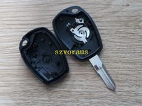 Coque de remplacement vierge pour clé télécommande 2 boutons de haute qualité (lame VAC102) pour Renault - Vente en gros