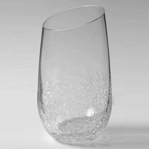 Vente en gros de tasses en verre pour mariage ensemble de verres à vin décoratifs en cristal coloré style craquelé flûtes à <span class=keywords><strong>champagne</strong></span> - Product Image 5