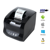 Xprinter Printer XP-365B Printer termal 80mm, Printer termal harga kode batang