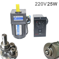 Controlador de Velocidad Variable para Motor de Engranajes AC de 220V 25W, Potente 4.2-415 RPM/min, Venta al por Mayor