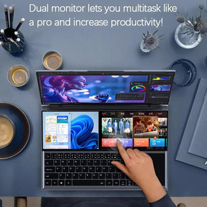 Oem đôi màn hình 16 + 14 inch máy tính xách tay máy tính màn hình cảm ứng tốt nhất mua Core I7 máy tính xách tay trên bán cho công ty họp - Product Image 3