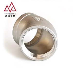 Acero al Carbono/Inoxidable <span class=keywords><strong>de</strong></span> 4/6 Pulgadas, Pulido, Clase 6000, Resistente al Calor 45 °   Codo Roscado Hembra <span class=keywords><strong>para</strong></span> Uso Industrial - Product Image 4