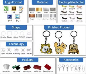 Juego de llaveros de metal esmaltado con diseño de figura de perro y <span class=keywords><strong>estrella</strong></span>, llaveros con letras para regalos y accesorios diarios - Product Image 2
