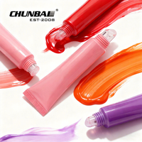 Fournisseur OEM, Marque Privée, Tubes Vides Personnalisés Roses 10ml 7ml, Tubes Élégants pour Huile à Lèvres et Gloss avec Applicateur en Silicone