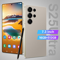 Smartphone S25 Ultra Débloqué Mondial Écran HD 7,3 Pouces 16 Go+512 Go Android 14 Double SIM Caméra 108 MP Vente Chaude en Gros