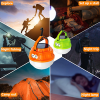 Lampu Camping Tenaga Surya 2026 dengan Gantungan 2-in-1 LED Lampu Tenda + Senter Baterai Lithium USB Dapat Diisi Ulang IP65