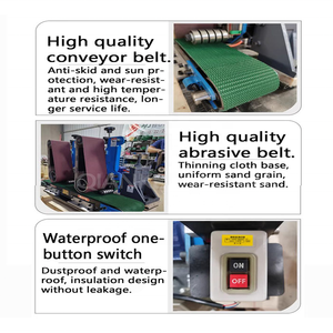 En stock : Petite machine de blocage, Courroies de transmission, Ponceuse, Polisseuse métallique à deux têtes, Rectifieuse de surfaces planes, Décapante de rouille - Product Image 5