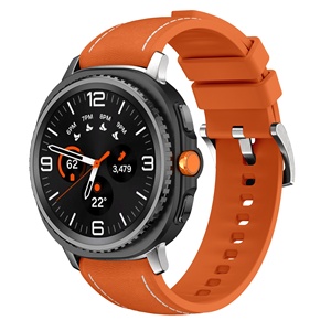 Correa de silicona de cuero <span class=keywords><strong>compatible</strong></span> <span class=keywords><strong>con</strong></span> <span class=keywords><strong>Samsung</strong></span> Galaxy Watch 8 40/44mm, correa deportiva adecuada para Galaxy Watch 8 Classic - Product Image 3
