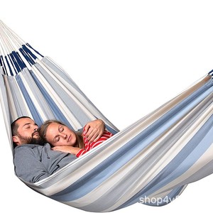 Hamaca Clásica Brisa Color Sal Marina, Capacidad de 200 lb, Resistente a la Intemperie, para Acampar al Aire Libre, Diseño Costero de Poliéster - Product Image 2