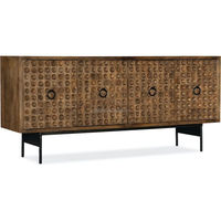 Armoire de rangement moderne classique à 3 portes en bois de chêne massif Table console sculptée à la main pour la maison Salon Table console élégante Design
