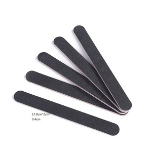 <span class=keywords><strong>Lima</strong></span> <span class=keywords><strong>de</strong></span> <span class=keywords><strong>uñas</strong></span> desechable negra sólida profesional con logotipo impreso <span class=keywords><strong>de</strong></span> doble cara, envío rápido - Product Image 1