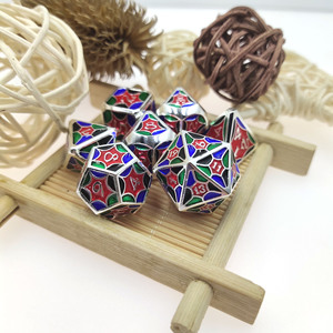 Juego de Dados de Esquina Redondeada de Veinte Caras para Juegos de Rol DND, <span class=keywords><strong>Serie</strong></span> Estrella Personalizada al por Mayor - Product Image 6